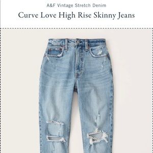 A&F Curve Love High Rise Skinny Jean
